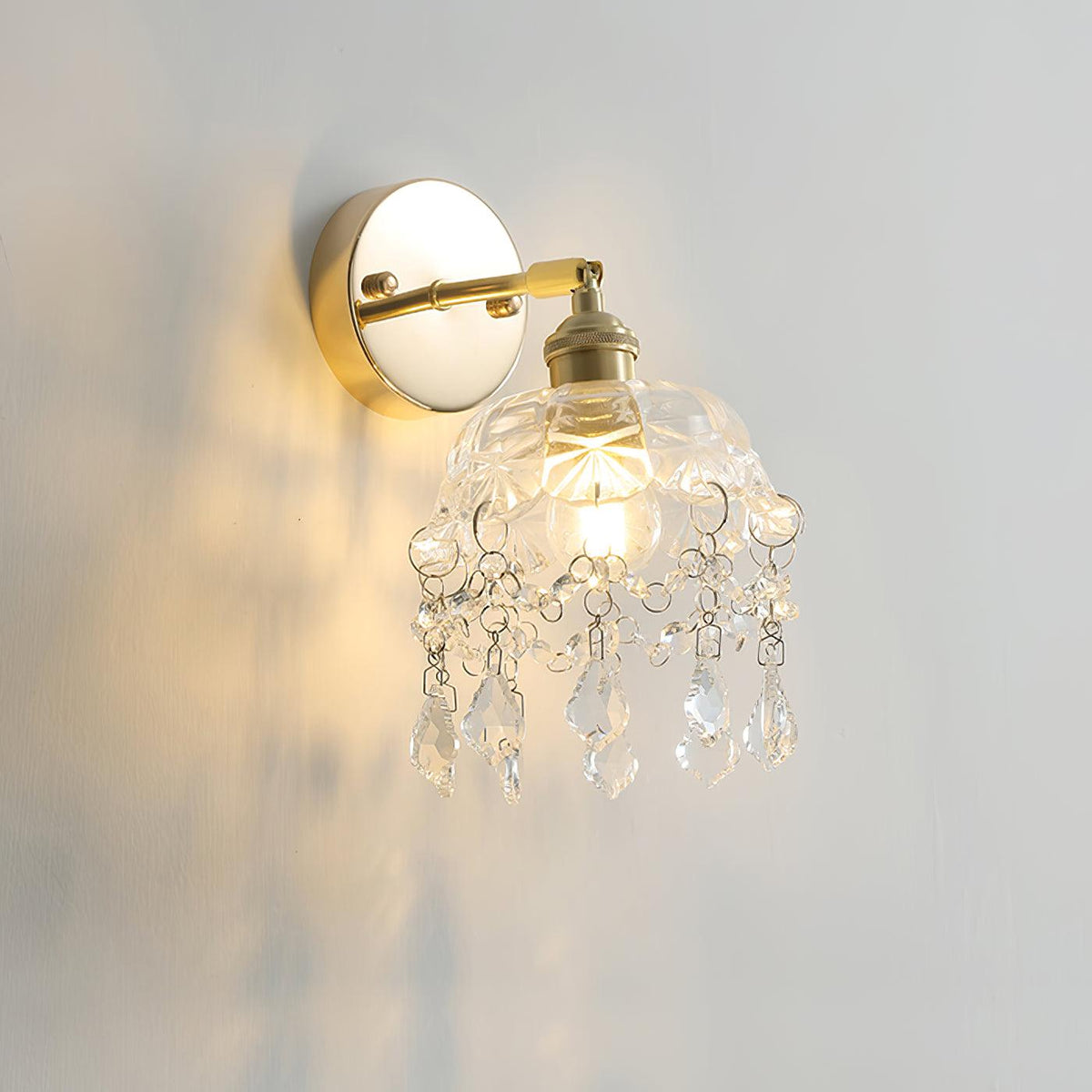 Baleno aplică de perete din cristal, postmodernă, de lux, franceză, cu ciucuri