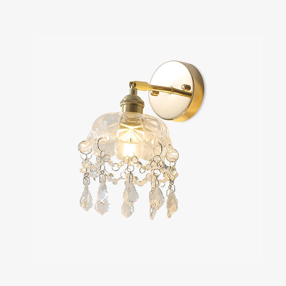 Baleno aplică de perete din cristal, postmodernă, de lux, franceză, cu ciucuri