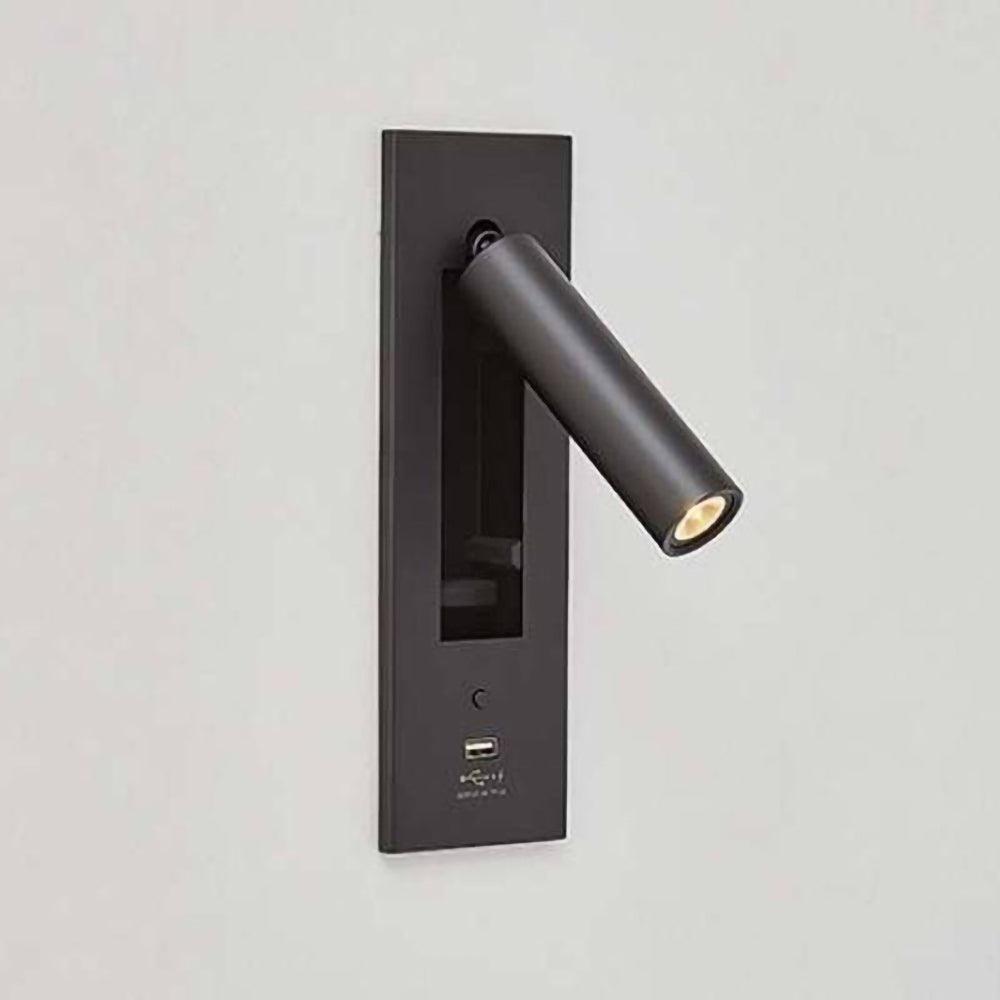 Sothis aplică de perete modernă minimalistă pentru pat USB negru