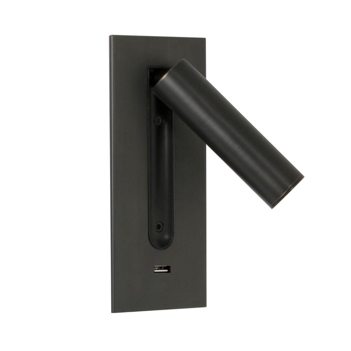 Sothis aplică de perete modernă minimalistă pentru pat USB negru