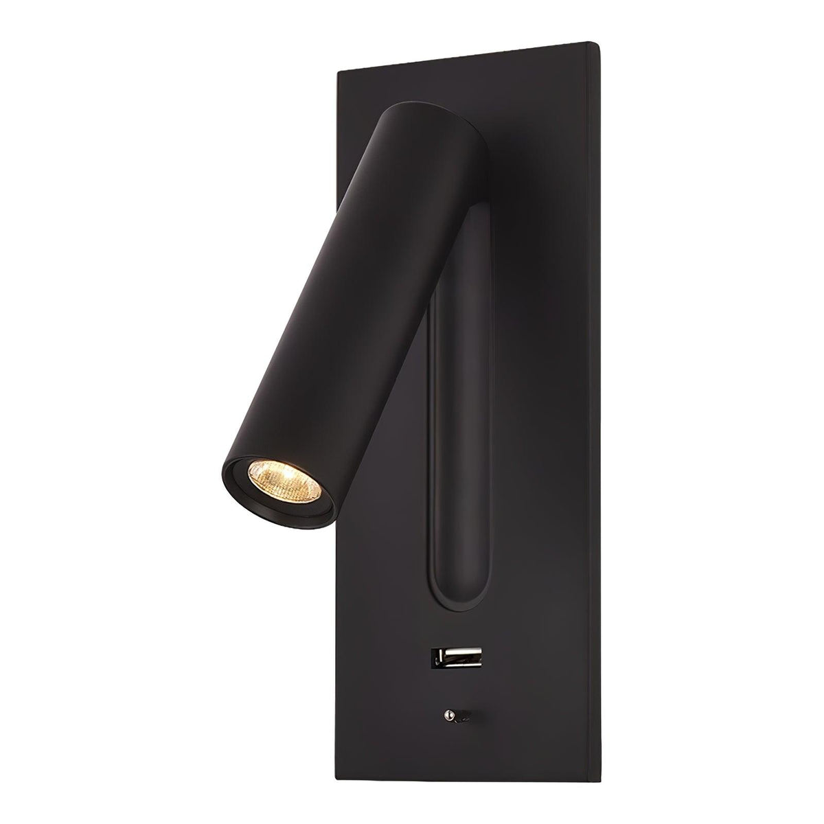 Sothis aplică de perete modernă minimalistă pentru pat USB negru