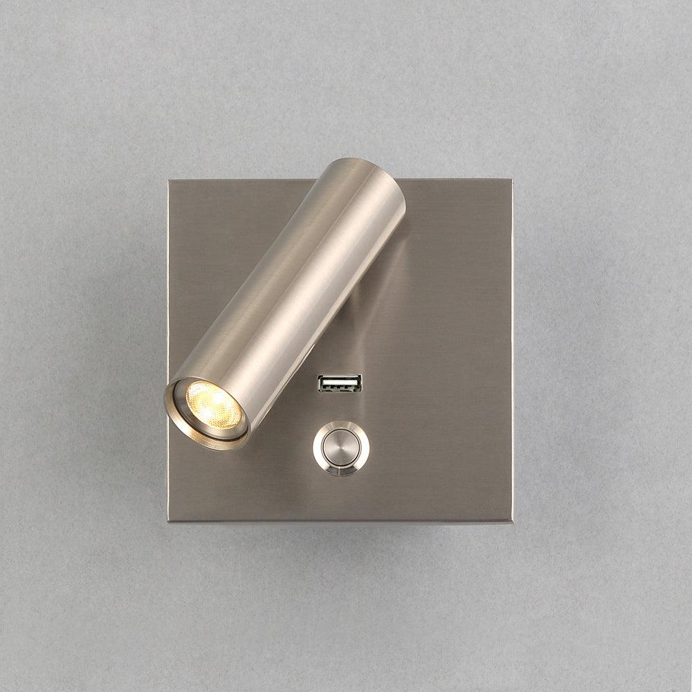 Sothis aplică de perete modernă minimalistă pentru pat USB negru