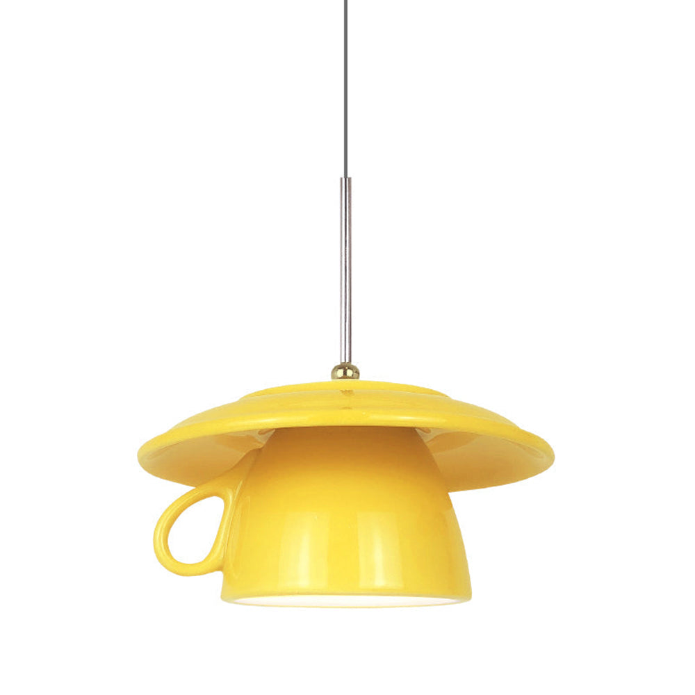 Valentina modern Cup Ceramic LED lampă suspendată dormitor