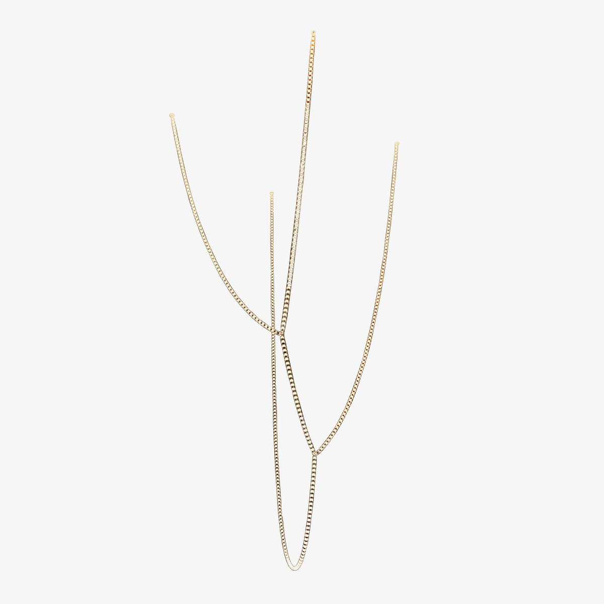 Nexus candelabru din cristal, cromat