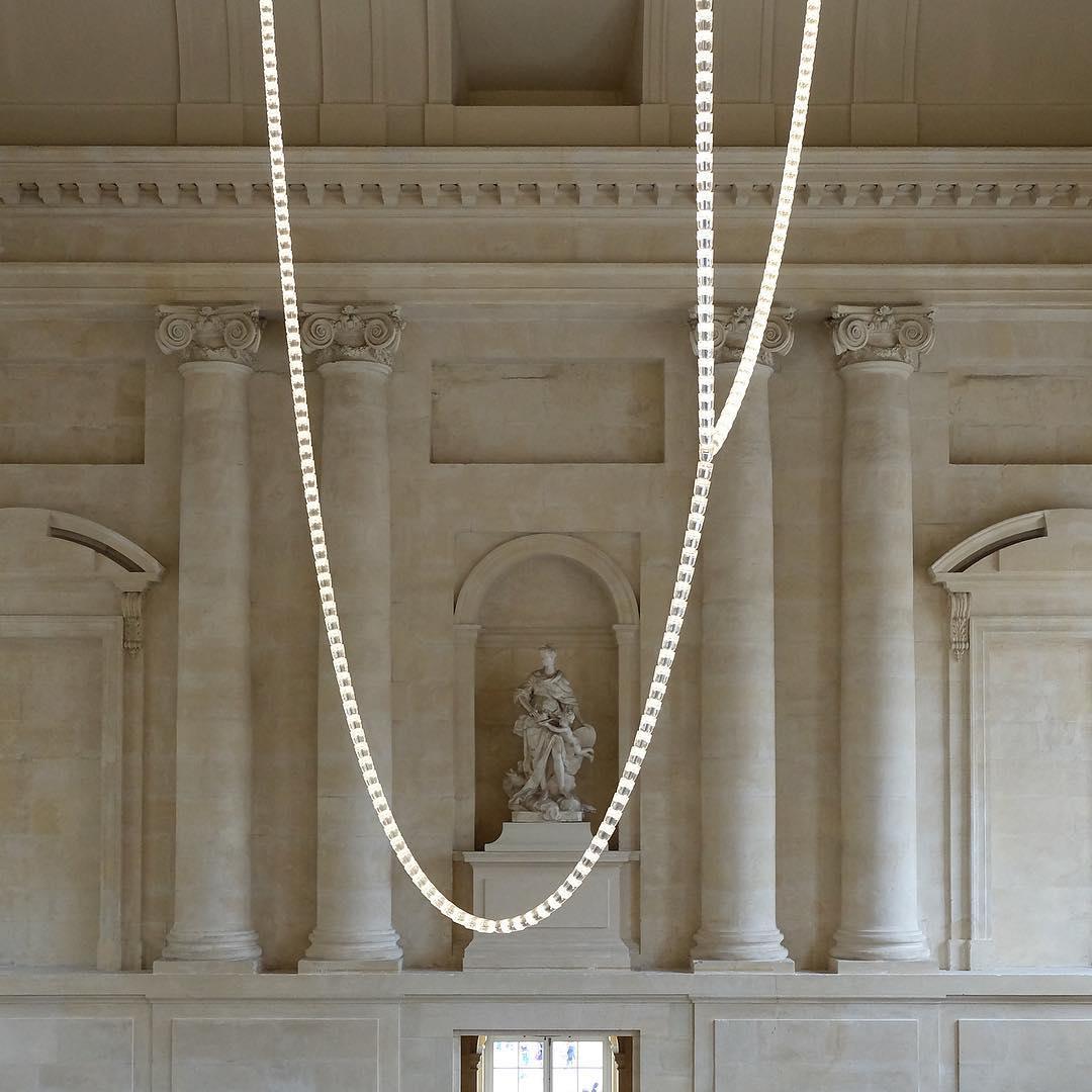 Nexus candelabru din cristal, cromat