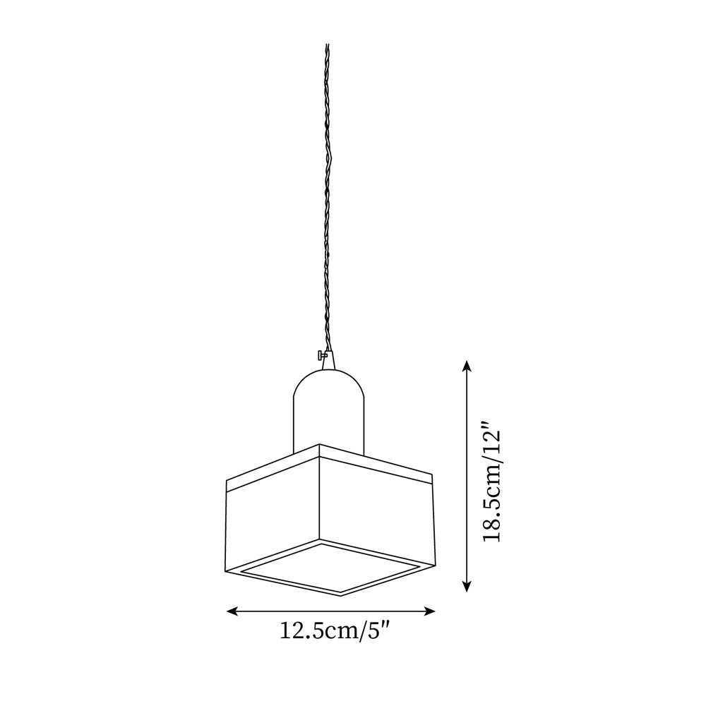 Lampă suspendată din lemn, forme variate, corp solid din lemn și alamă