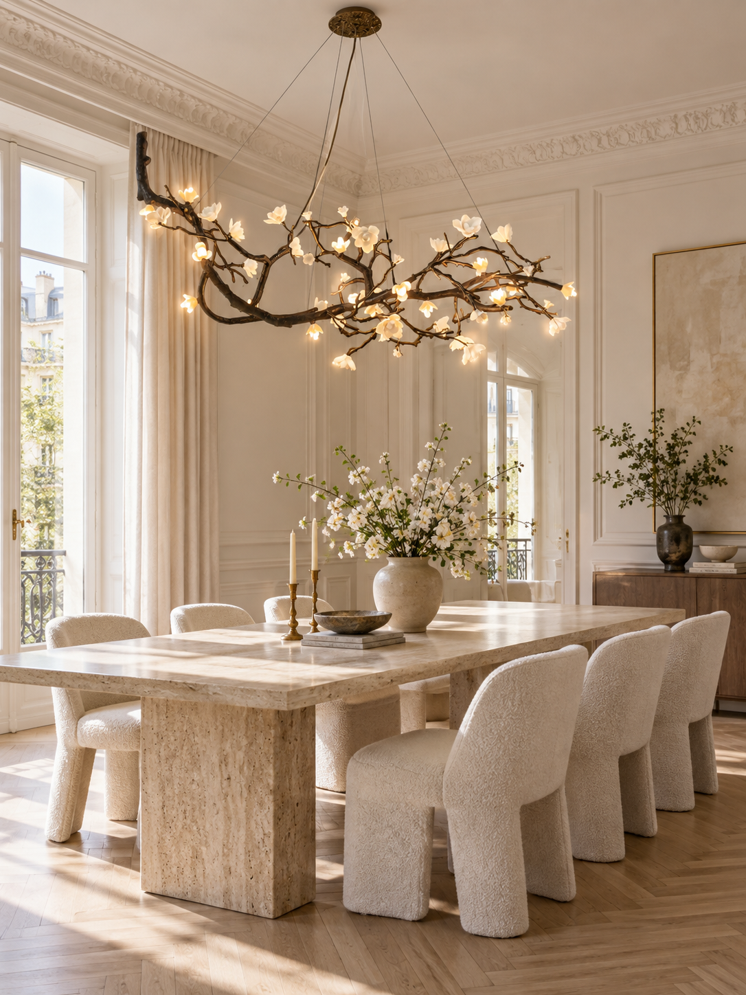 Keldenford candelabru cu flori din porțelan ramură