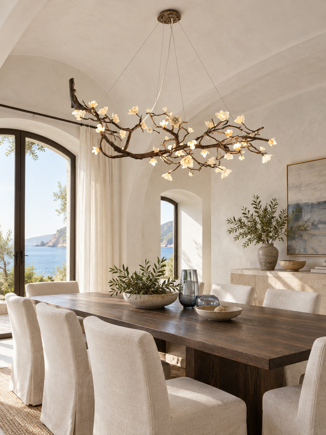 Keldenford candelabru cu flori din porțelan ramură