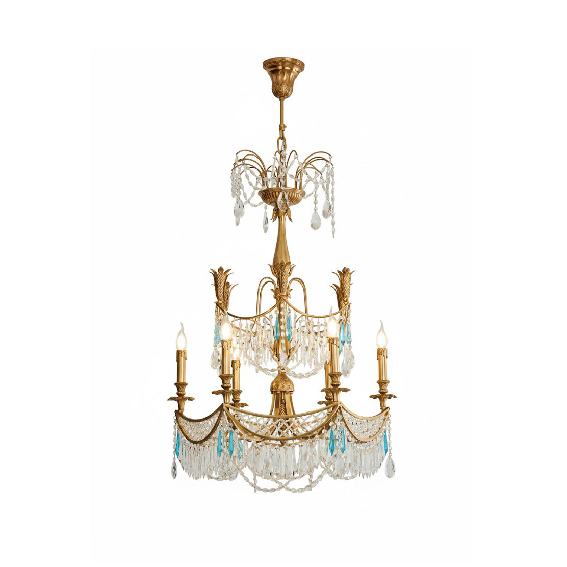 Genovese candelabru din cristal