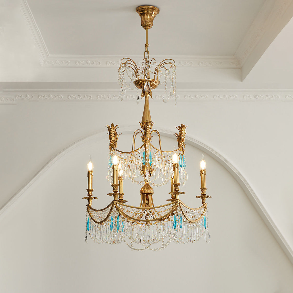 Genovese candelabru din cristal