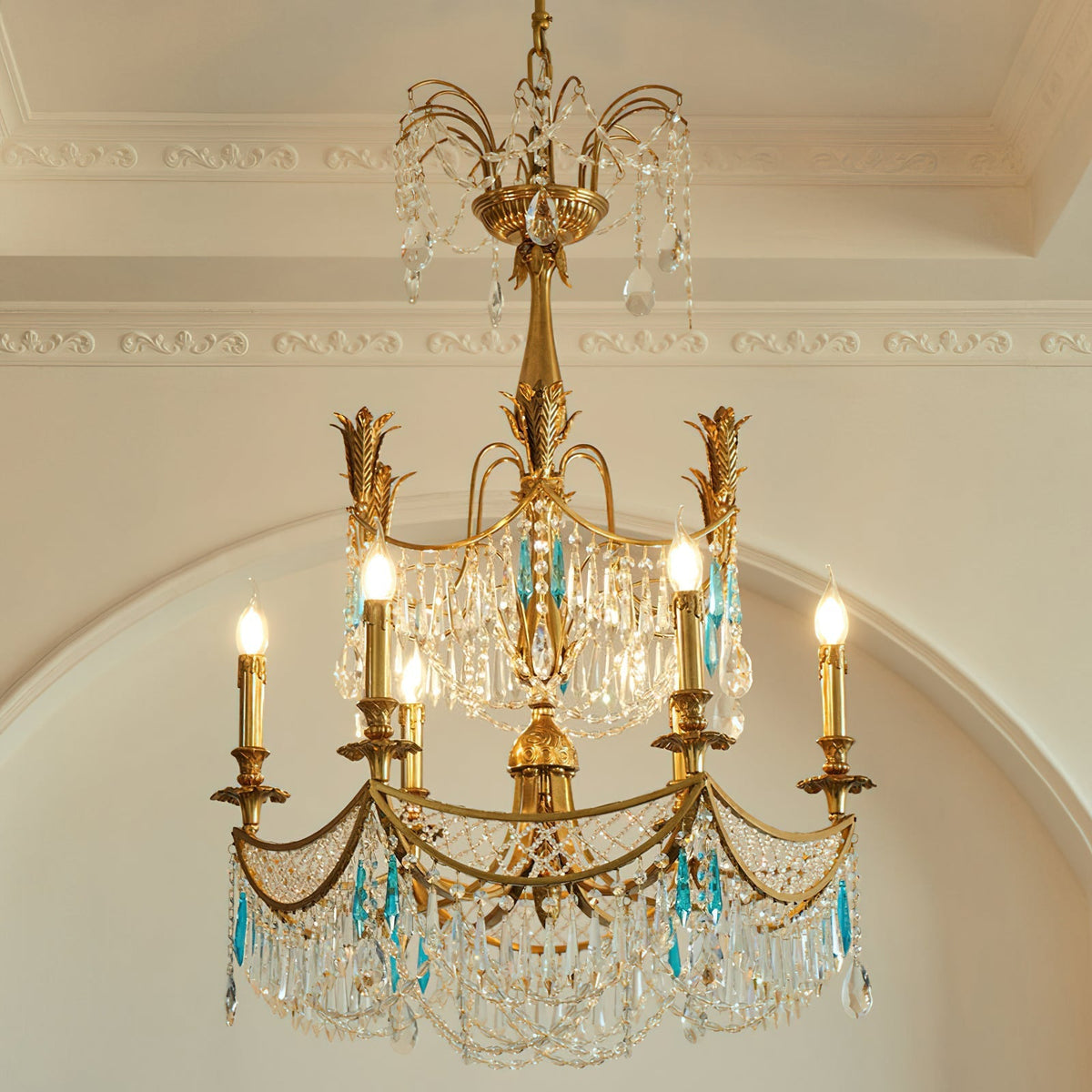 Genovese candelabru din cristal
