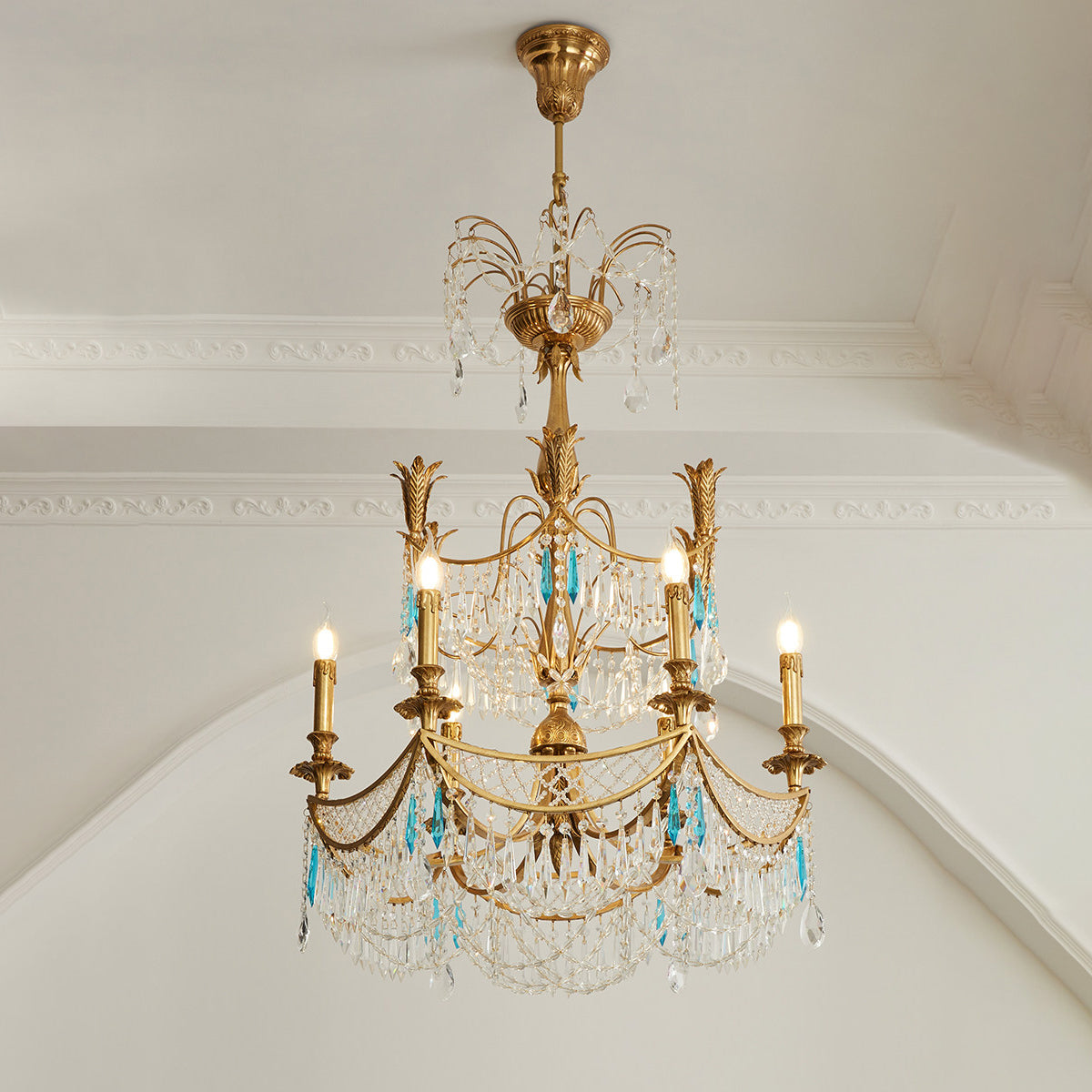 Genovese candelabru din cristal