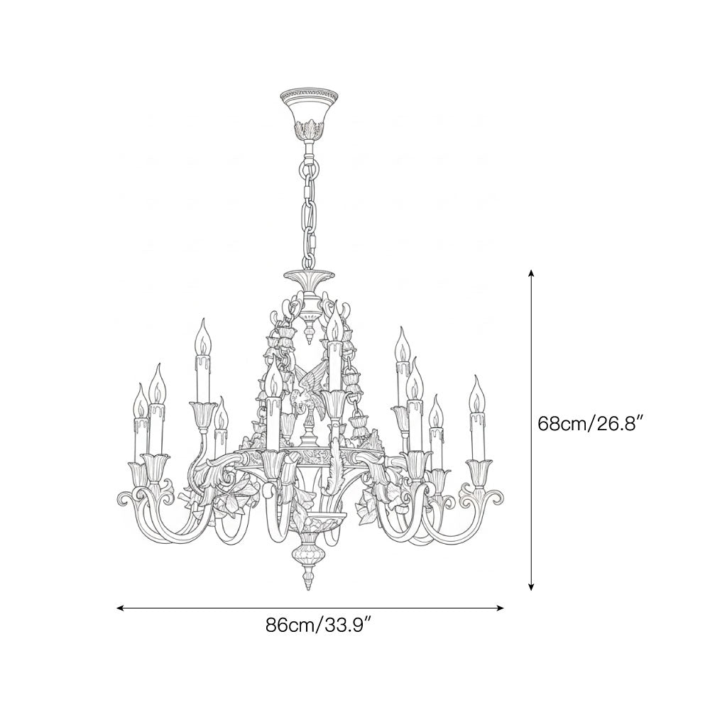 Oriuira candelabru din alamă