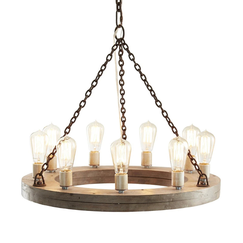 Rinorena candelabru din lemn