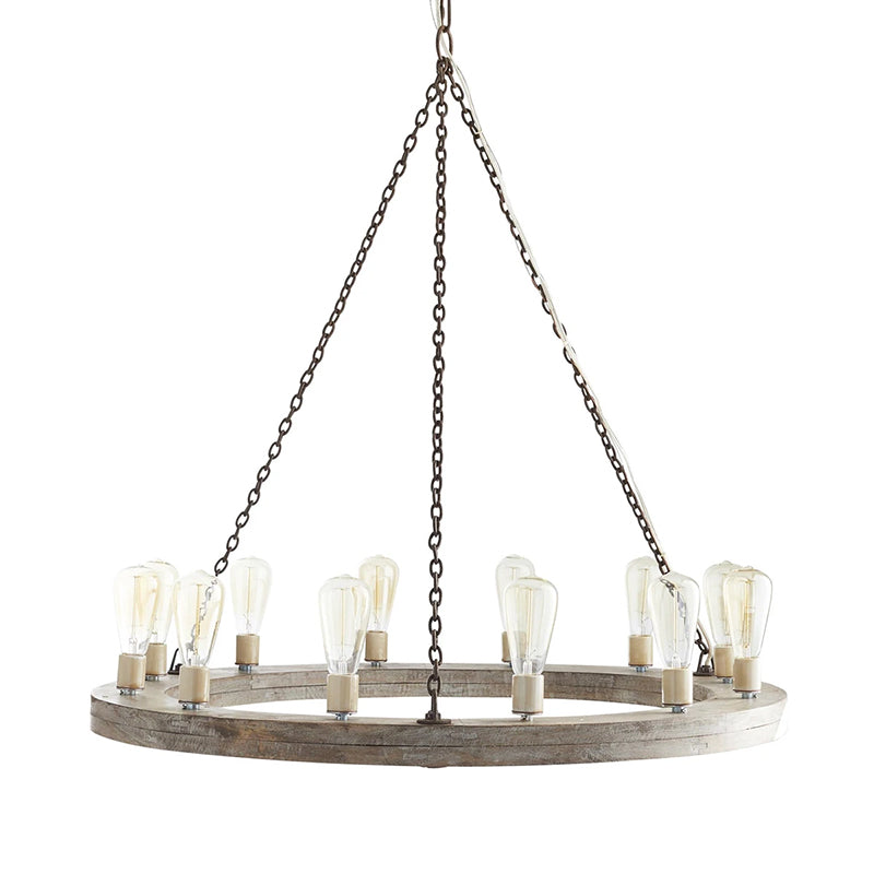 Rinorena candelabru din lemn