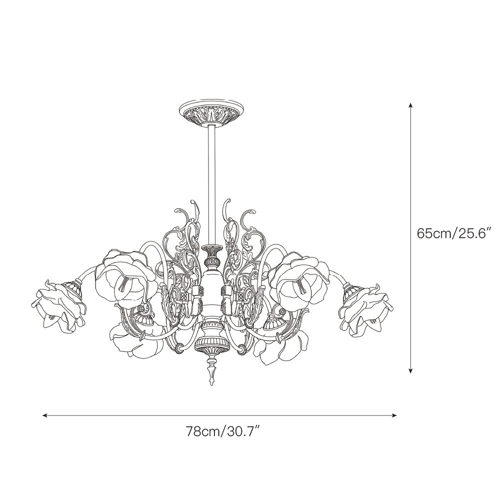 Georgian Gardens candelabru