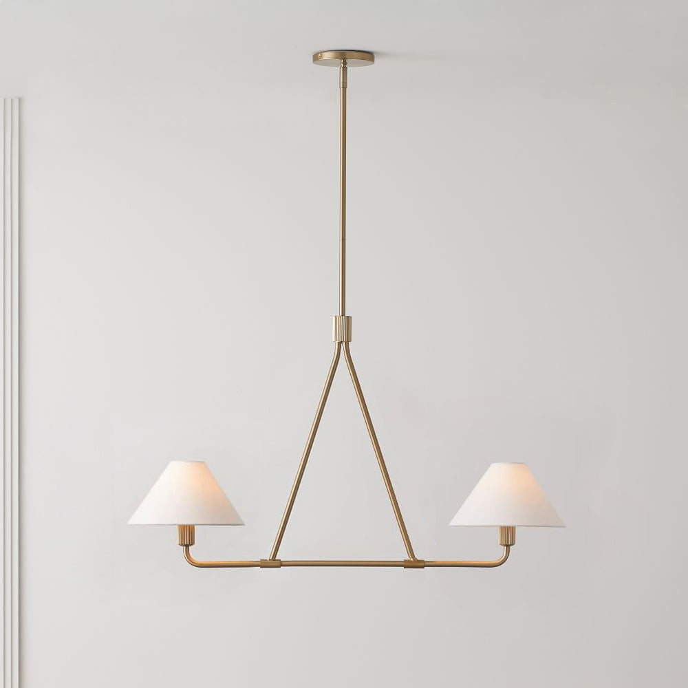 Ornuvyh candelabru din metal și material textil, vintage, industrial