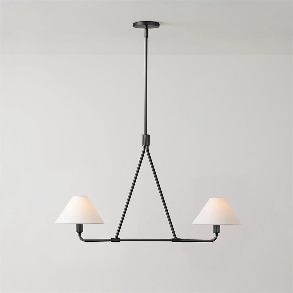 Ornuvyh candelabru din metal și material textil, vintage, industrial