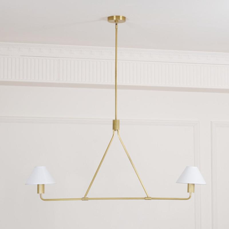 Ornuvyh candelabru din metal și material textil, vintage, industrial