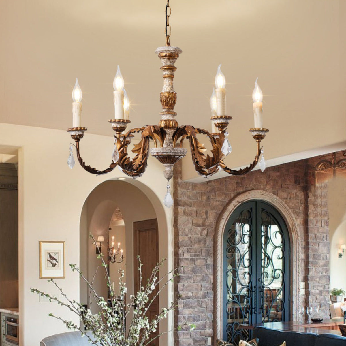 Elyenira candelabru din cristal