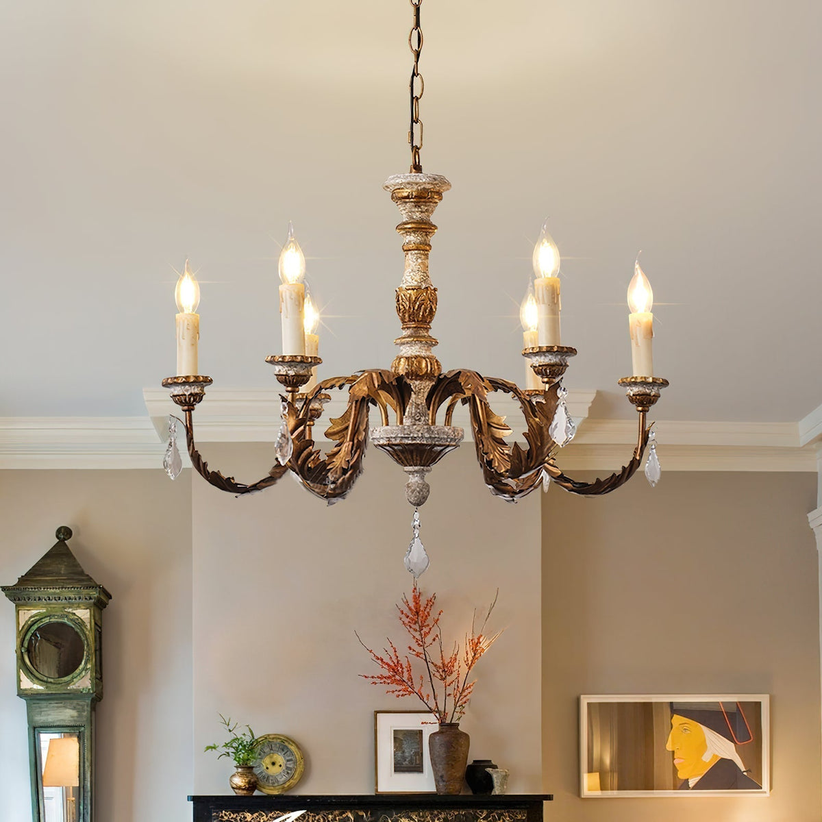 Elyenira candelabru din cristal