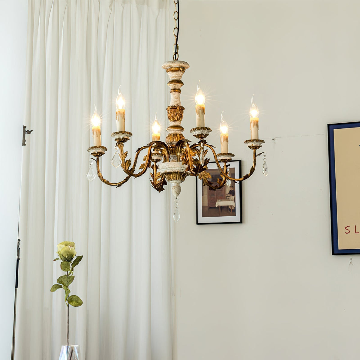 Elyenira candelabru din cristal