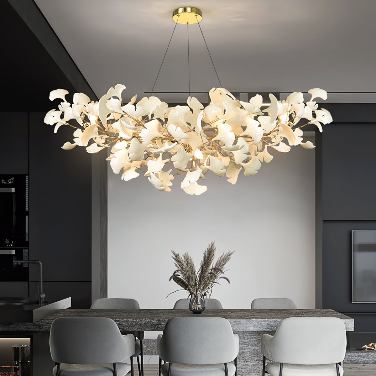 Metr candelabru de lux Ceramics living U arc formă