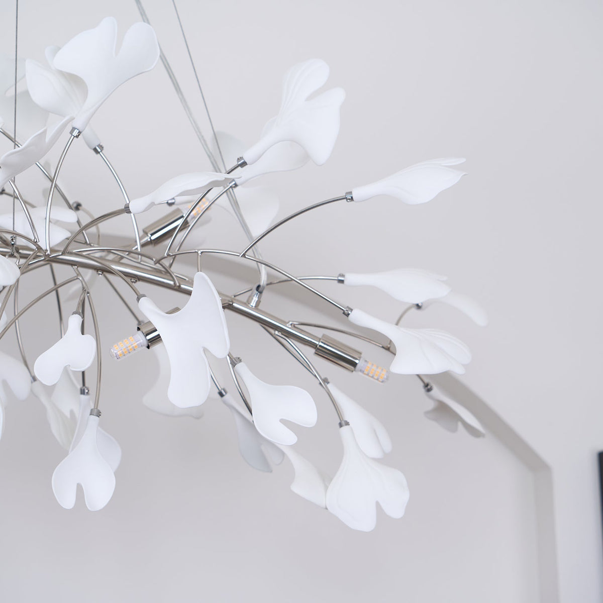 Oriiselle candelabru Ceramic Gingko petală auriu