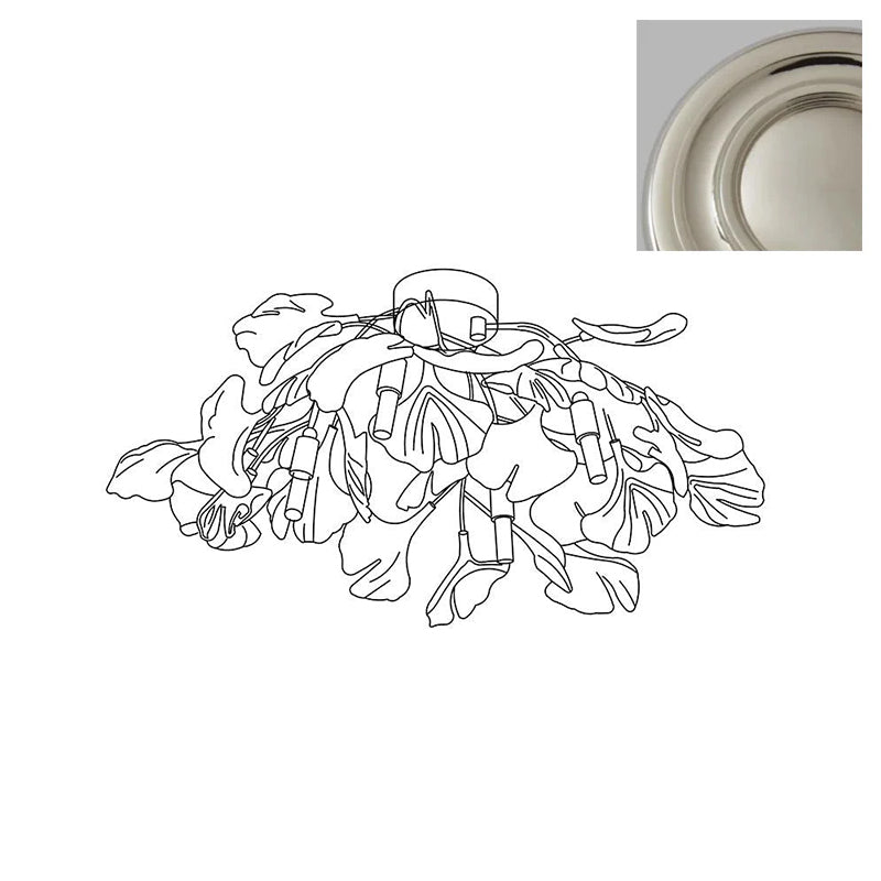 Callenne plafonieră Elegantă cu Frunze de Ginkgo