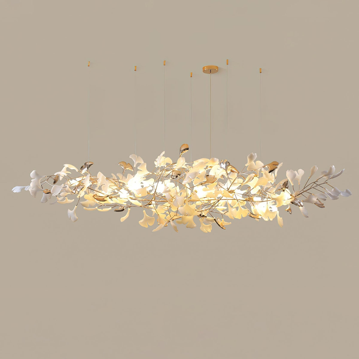 Sovell candelabru Postmodern de lux Ginkgo Cloud Ceramics