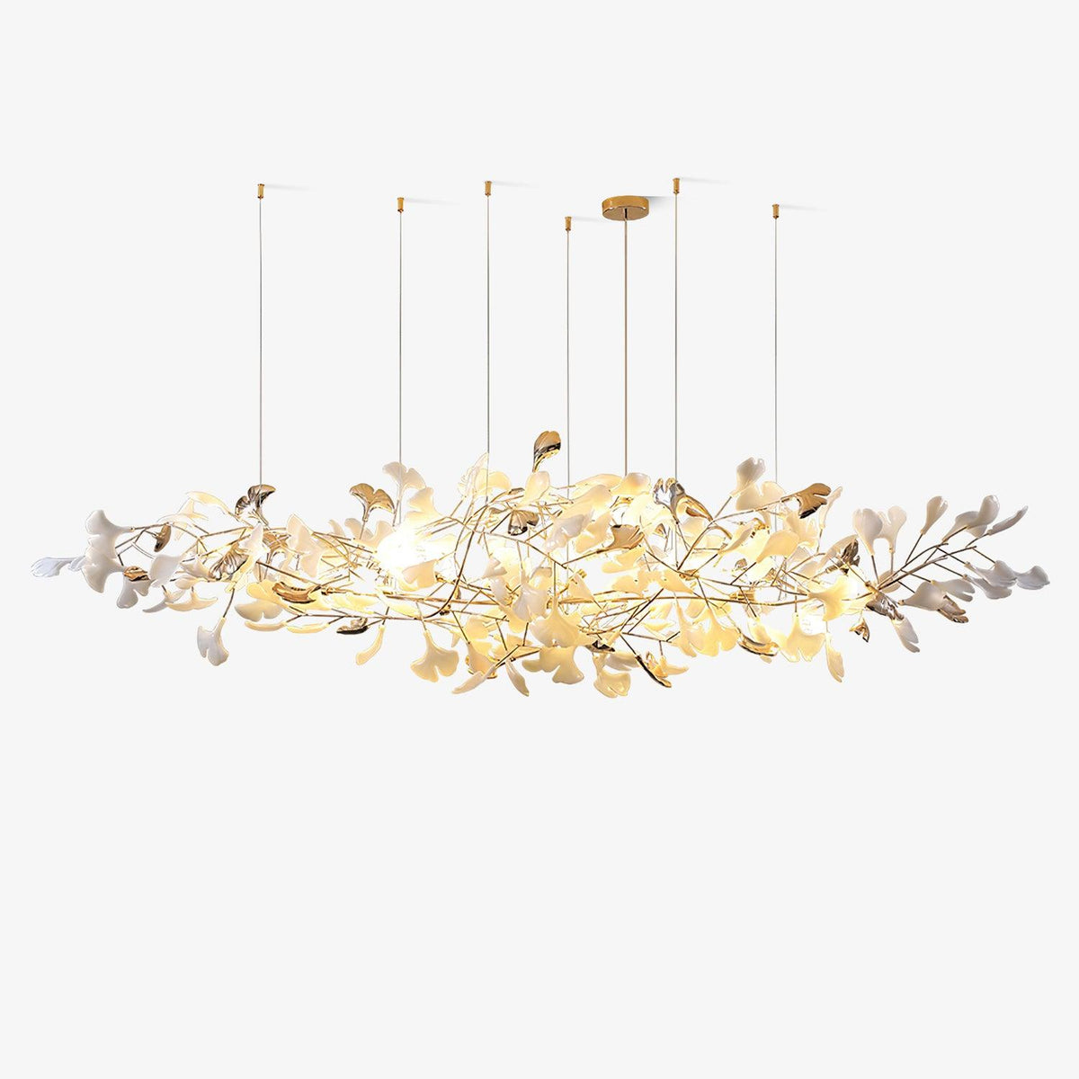 Sovell candelabru Postmodern de lux Ginkgo Cloud Ceramics