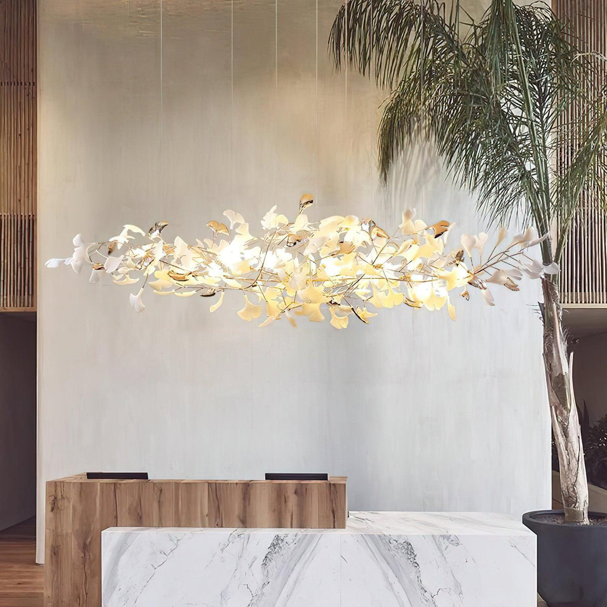 Sovell candelabru Postmodern de lux Ginkgo Cloud Ceramics