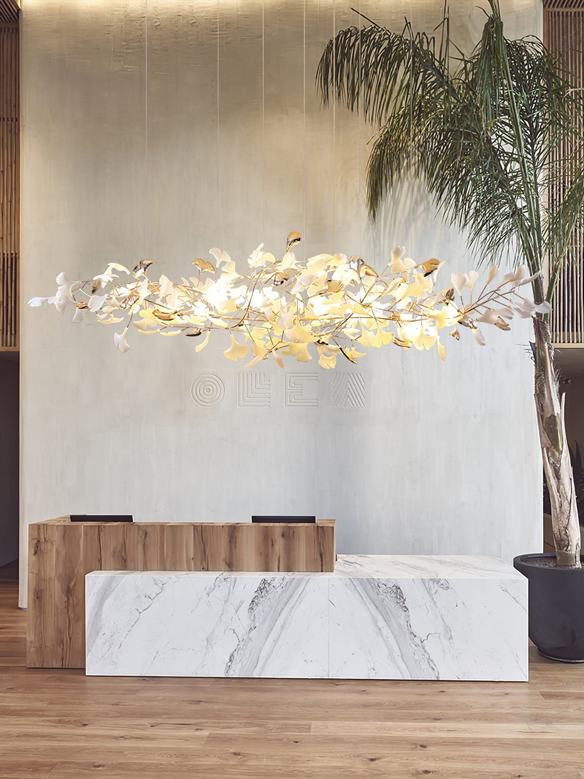 Sovell candelabru Postmodern de lux Ginkgo Cloud Ceramics
