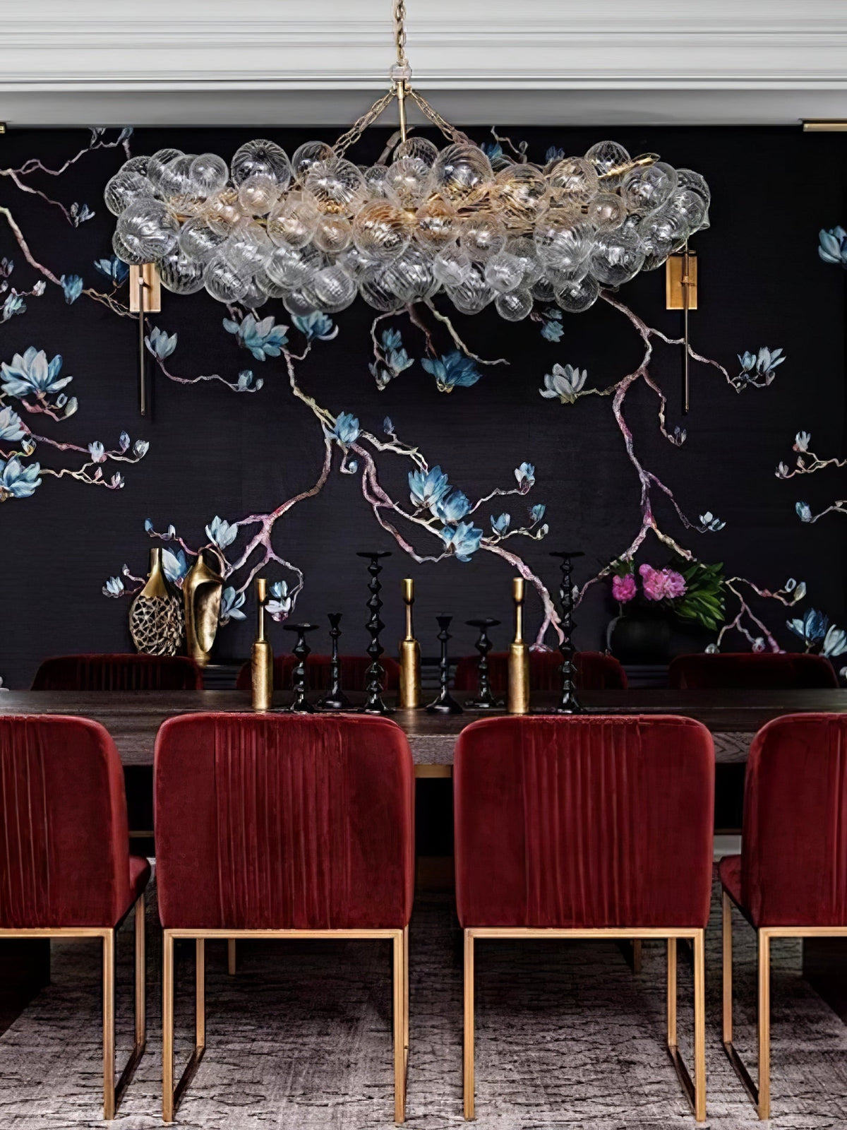Ben candelabru Bile de sticlă Bubble modern