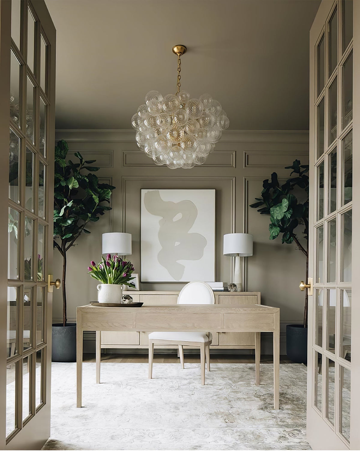 Ben candelabru Bile de sticlă Bubble modern