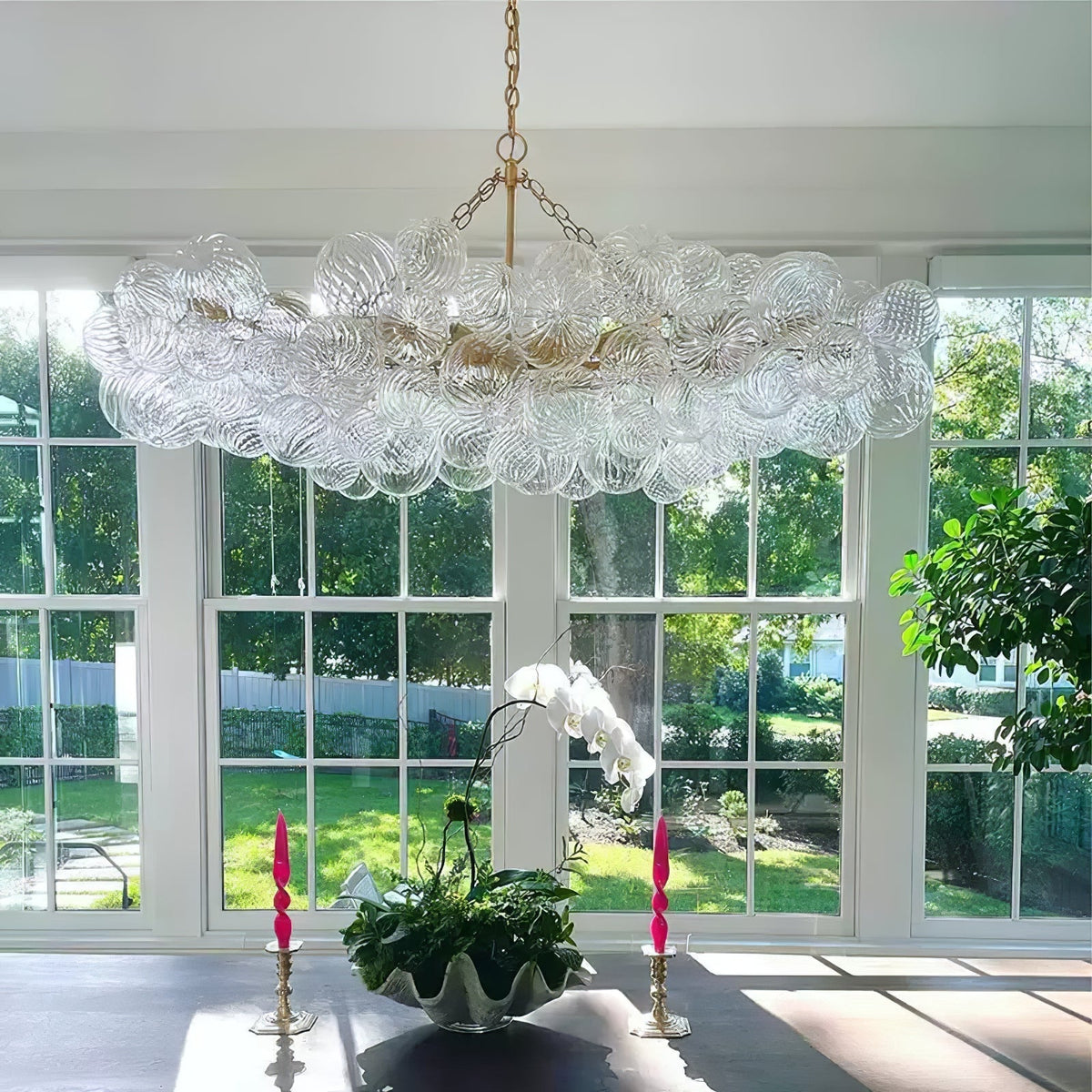 Ben candelabru Bile de sticlă Bubble modern