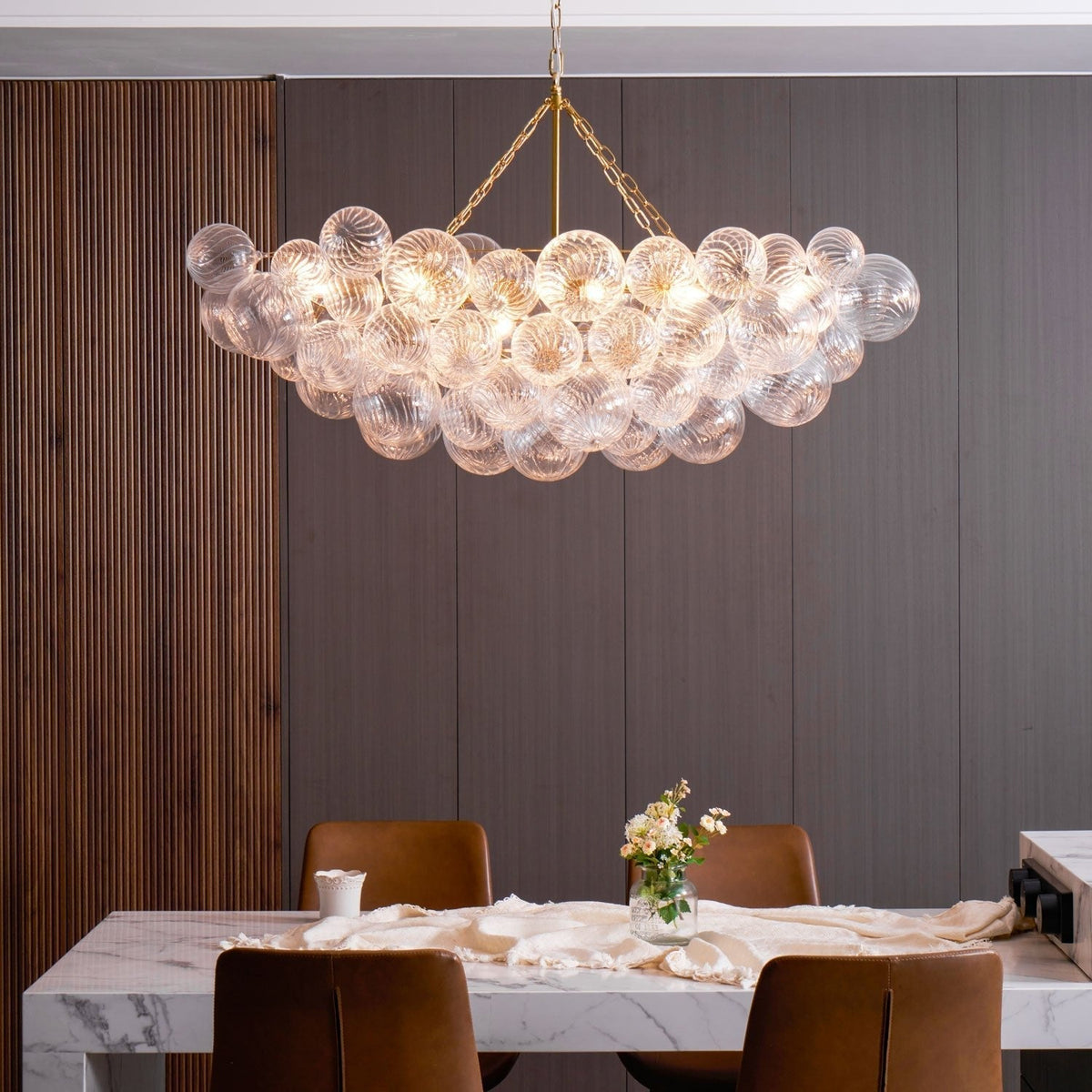 Ben candelabru Bile de sticlă Bubble modern