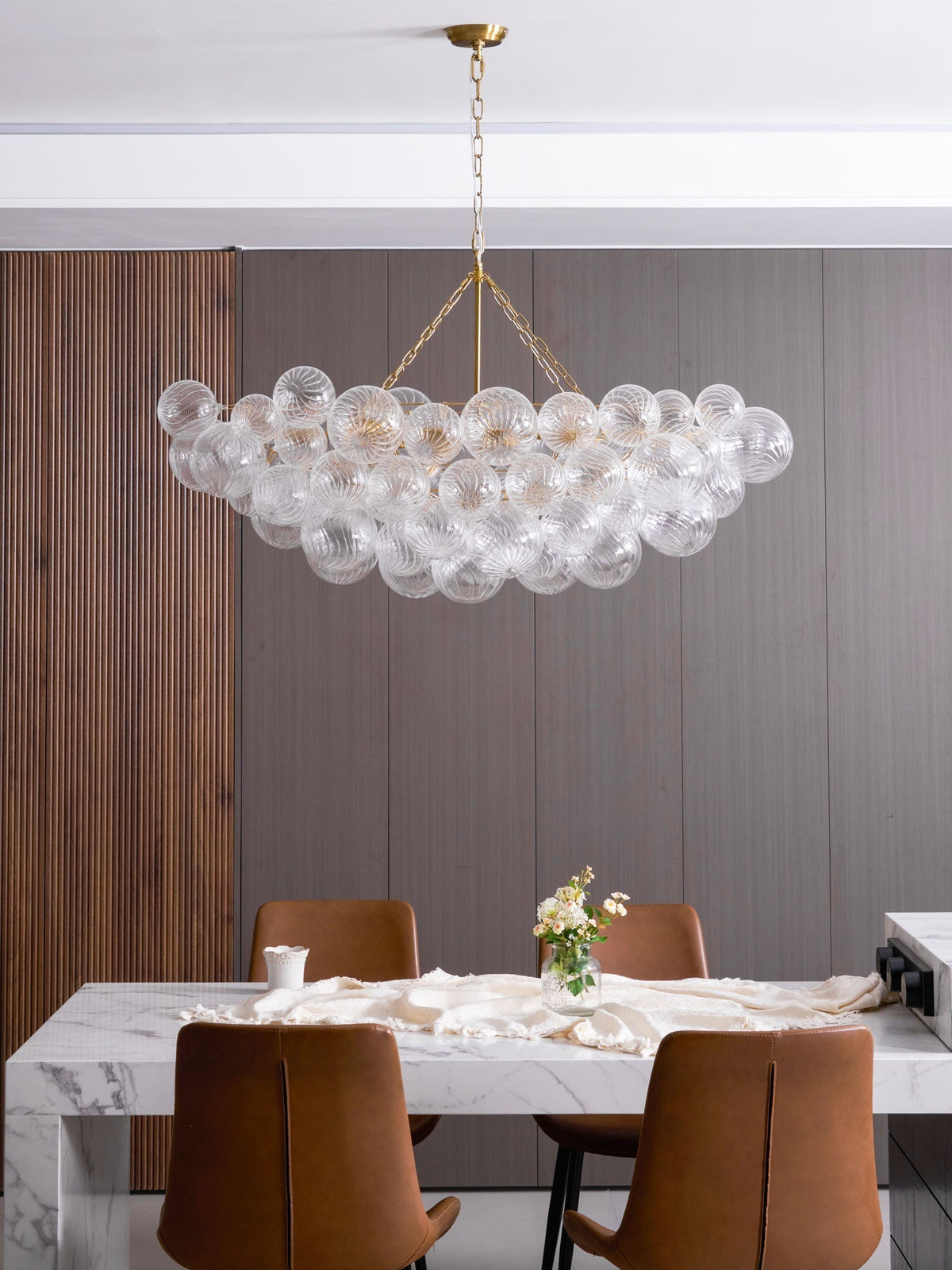 Ben candelabru Bile de sticlă Bubble modern