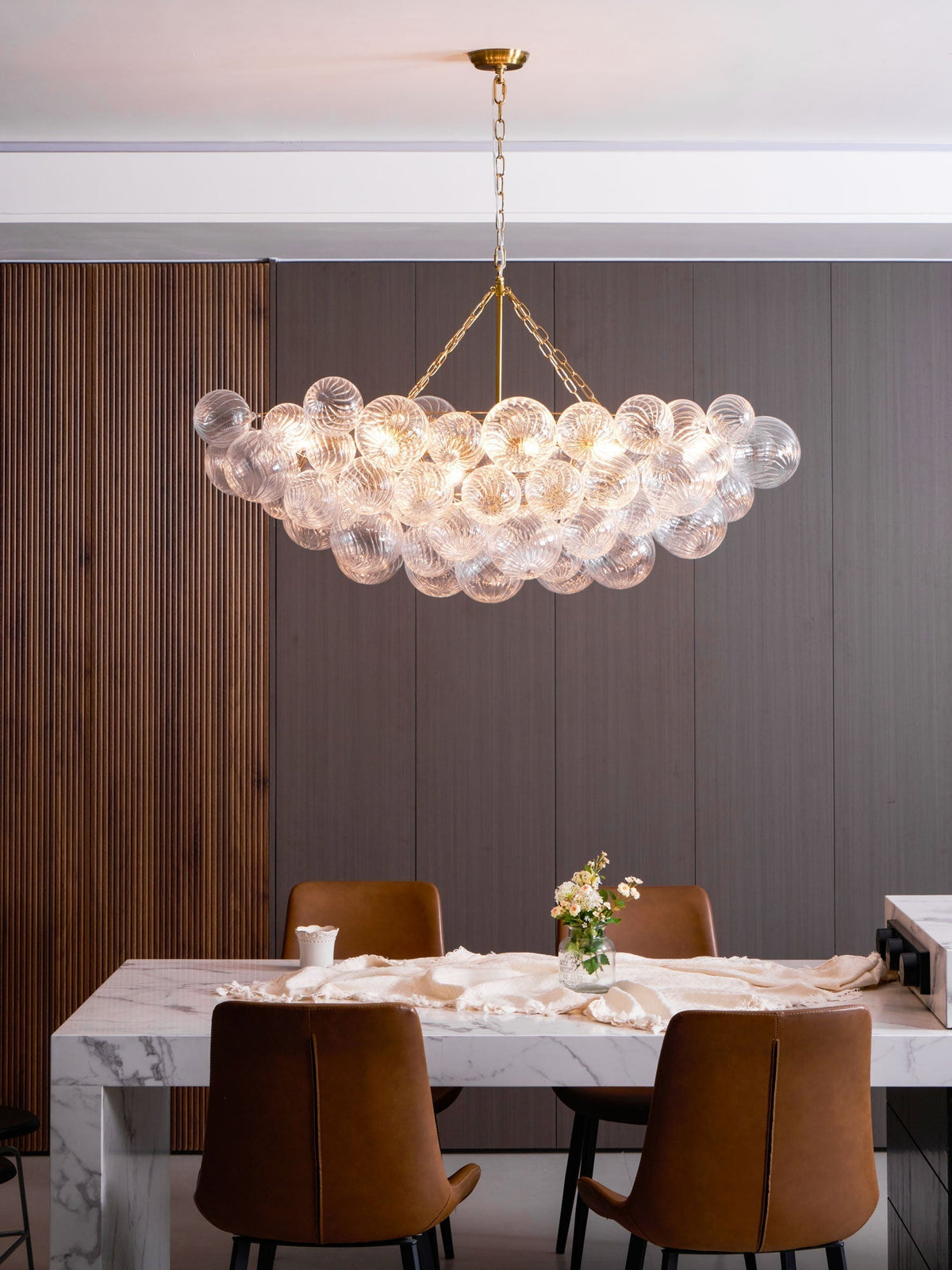 Ben candelabru Bile de sticlă Bubble modern