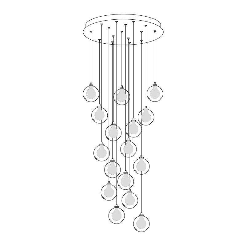Galaxy candelabru