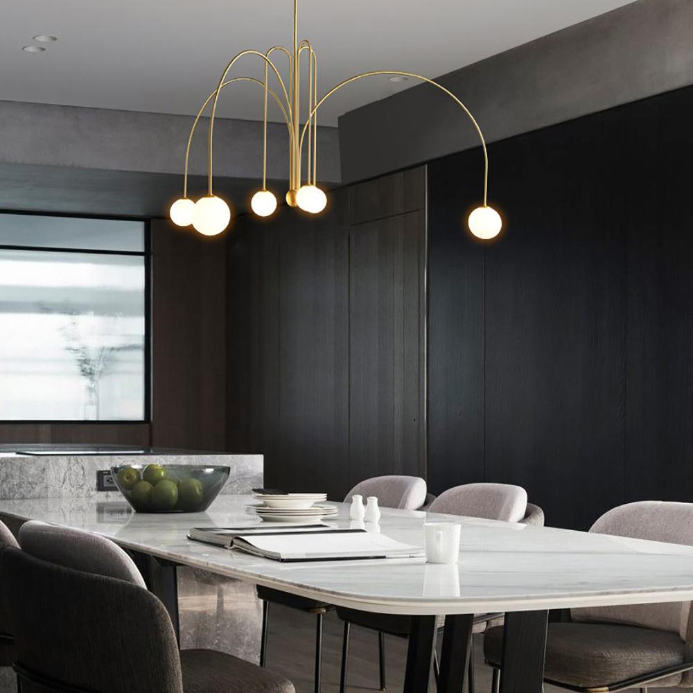 Rivorora candelabru, modern, cu glob