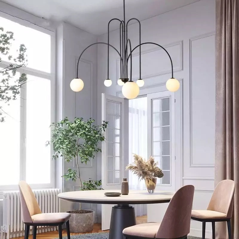 Rivorora candelabru, modern, cu glob
