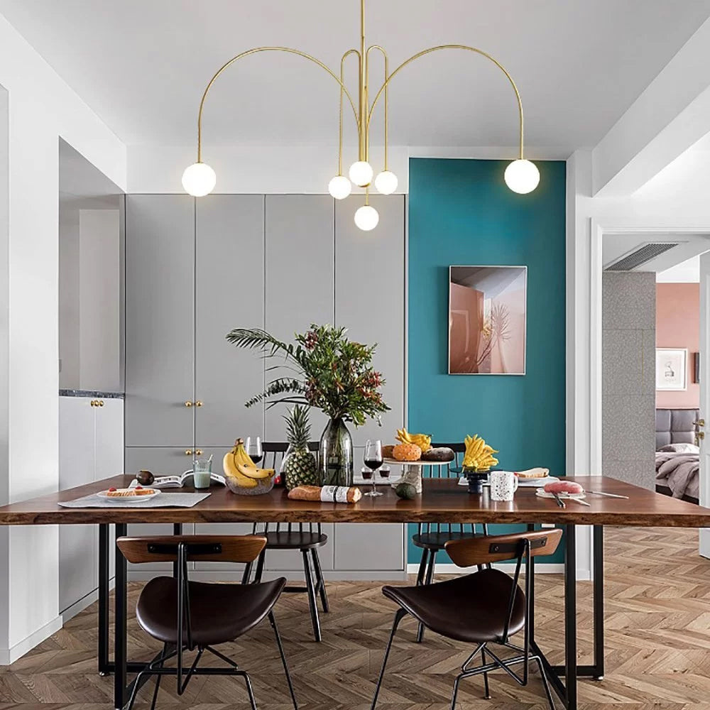 Rivorora candelabru, modern, cu glob