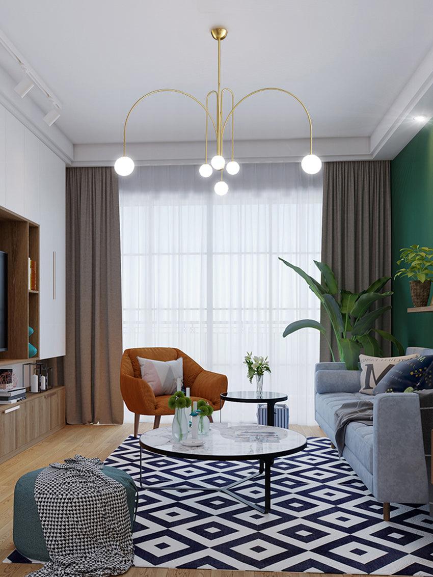 Rivorora candelabru, modern, cu glob