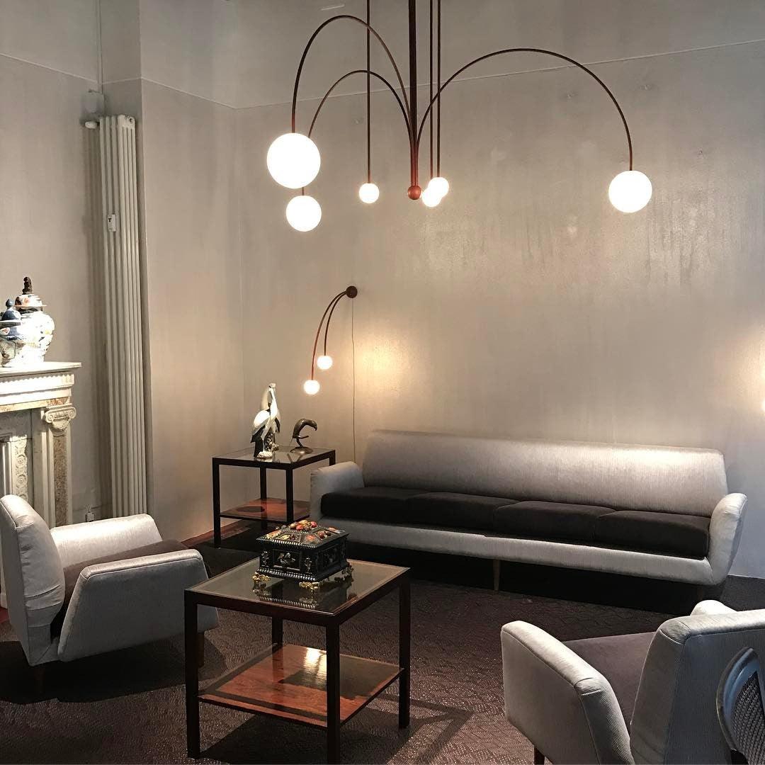 Rivorora candelabru, modern, cu glob