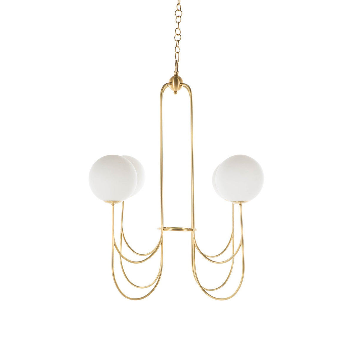 Mjolkuvyi candelabru modern, minimalist din sticlă din metal