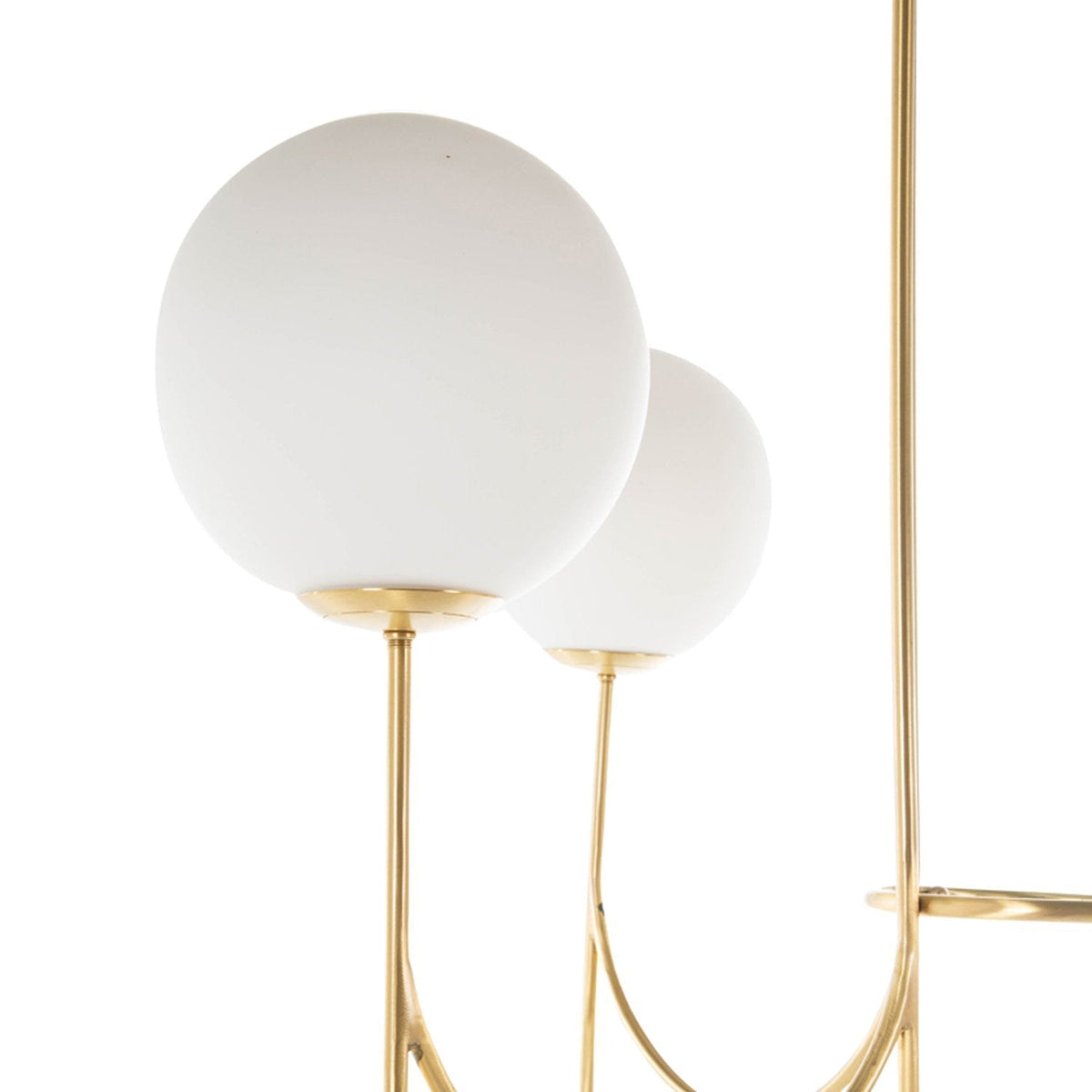 Mjolkuvyi candelabru modern, minimalist din sticlă din metal
