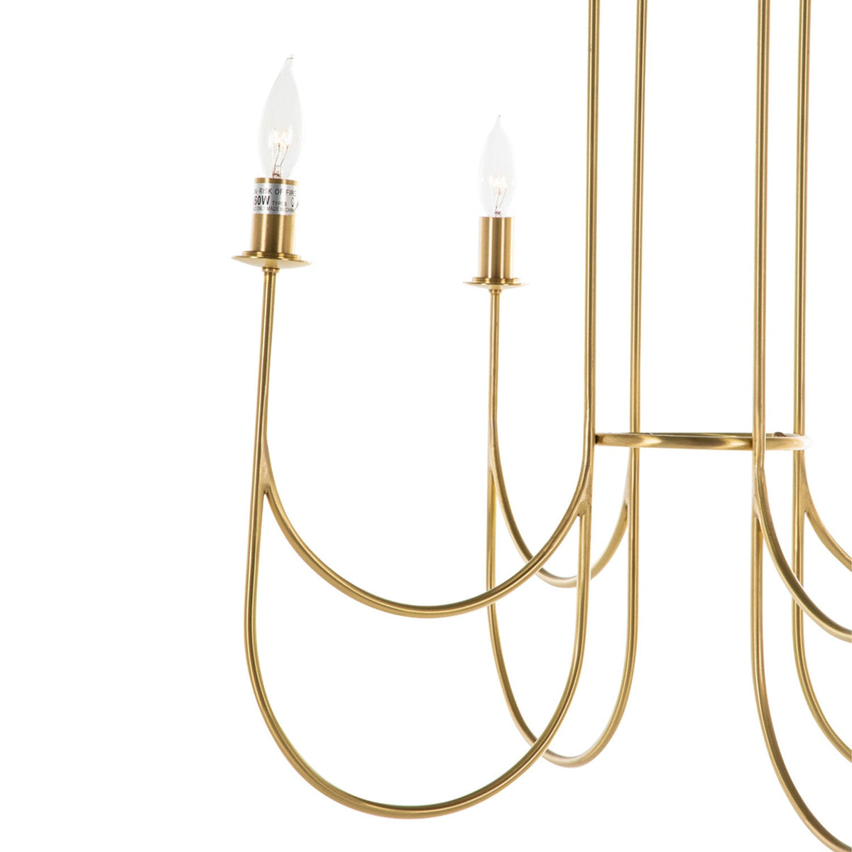 Mjolkuvyi candelabru modern, minimalist din sticlă din metal