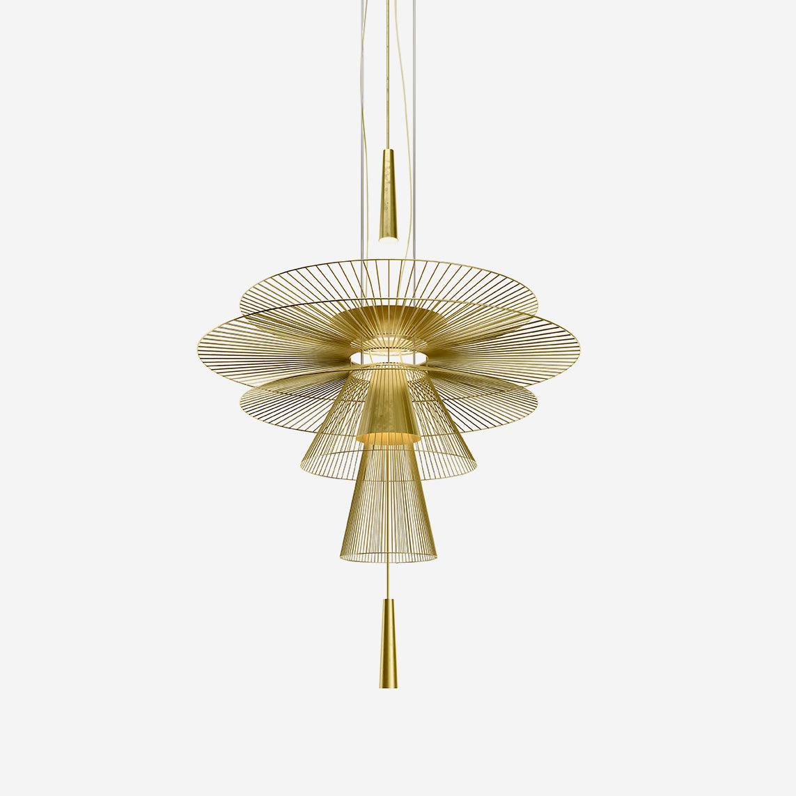 Candelabru Sculptural cu Cadru din Sârmă Stratificată, Centru de Atenție modern Bold
