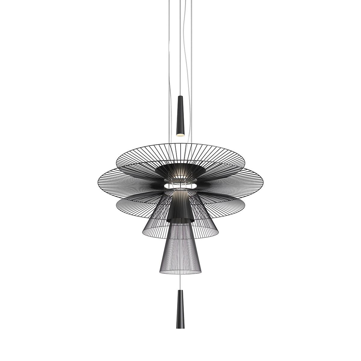 Candelabru Sculptural cu Cadru din Sârmă Stratificată, Centru de Atenție modern Bold